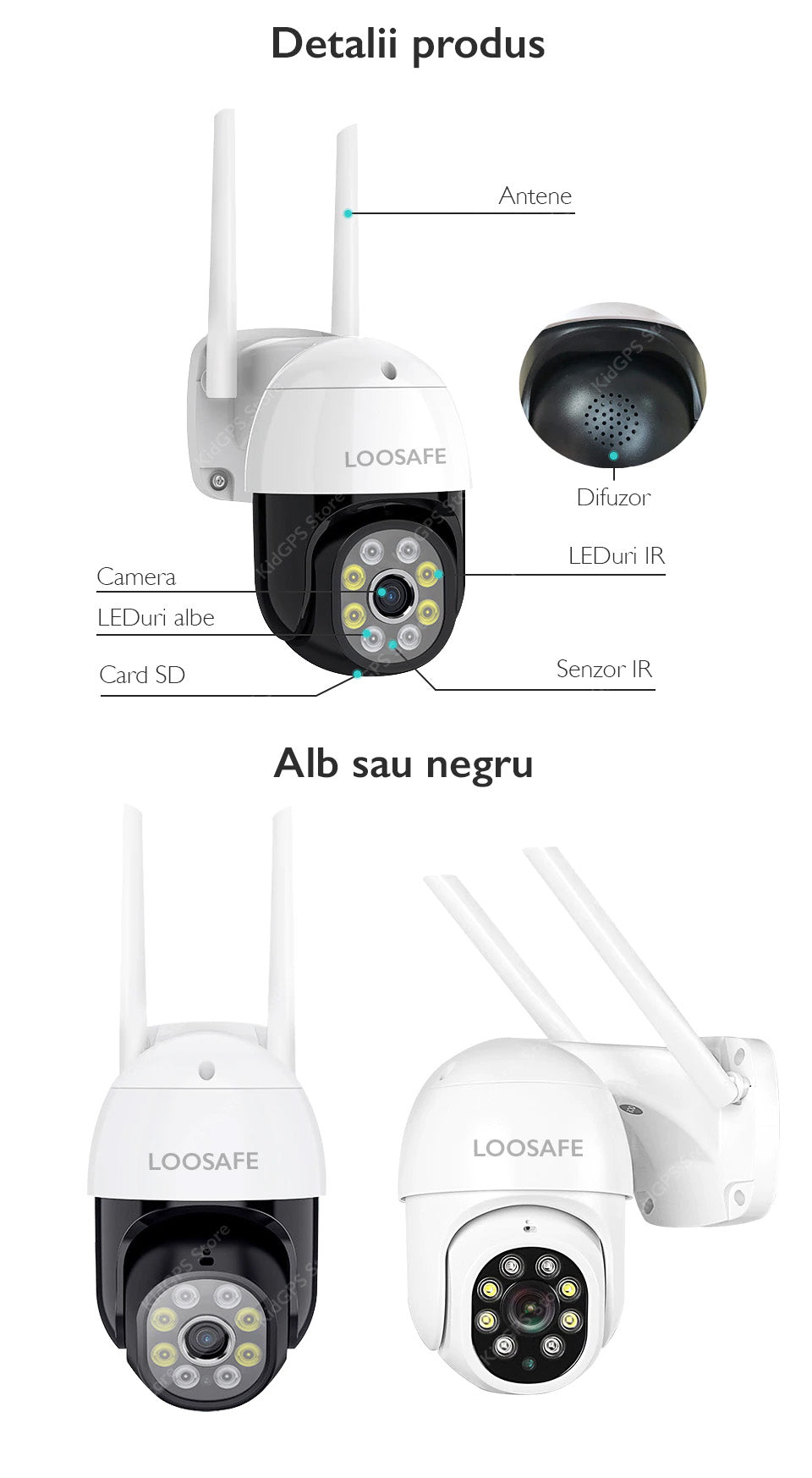 Camera de supraveghere WIFI Loosafe QW18 Camera de supraveghere WIFI Loosafe QW18
